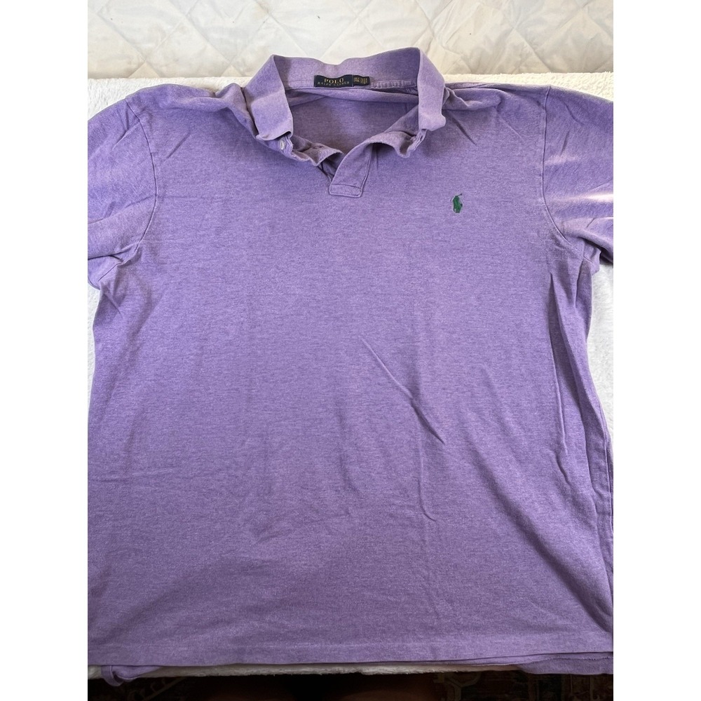 Polo Ralph Lauren 2XLT Purple Big Tall Pony Logo Short Sleeve Polo Shirt